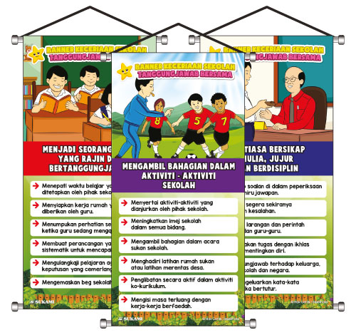 Banner Keceriaan Sekolah Tanggungjawab Bersama