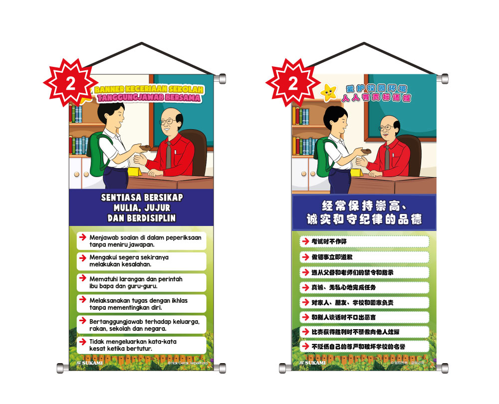 Banner Keceriaan Sekolah Tanggungjawab Bersama - Image 3