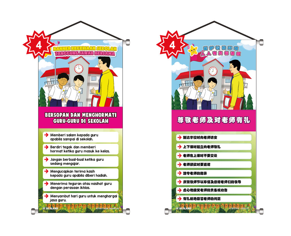 Banner Keceriaan Sekolah Tanggungjawab Bersama - Image 5