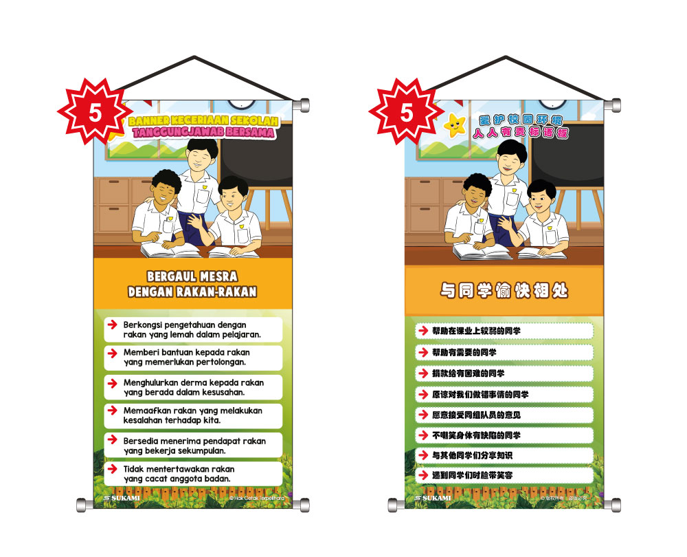 Banner Keceriaan Sekolah Tanggungjawab Bersama - Image 6